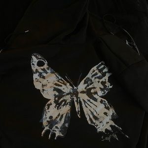 Soft High Quality Zip Up Butterfly Sweater Hoodie